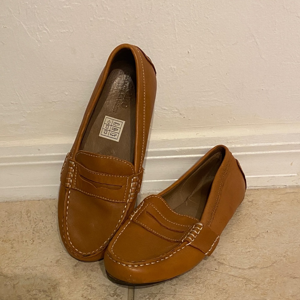 Polo by Ralph Lauren Kids Tan Leather Dress Shoes